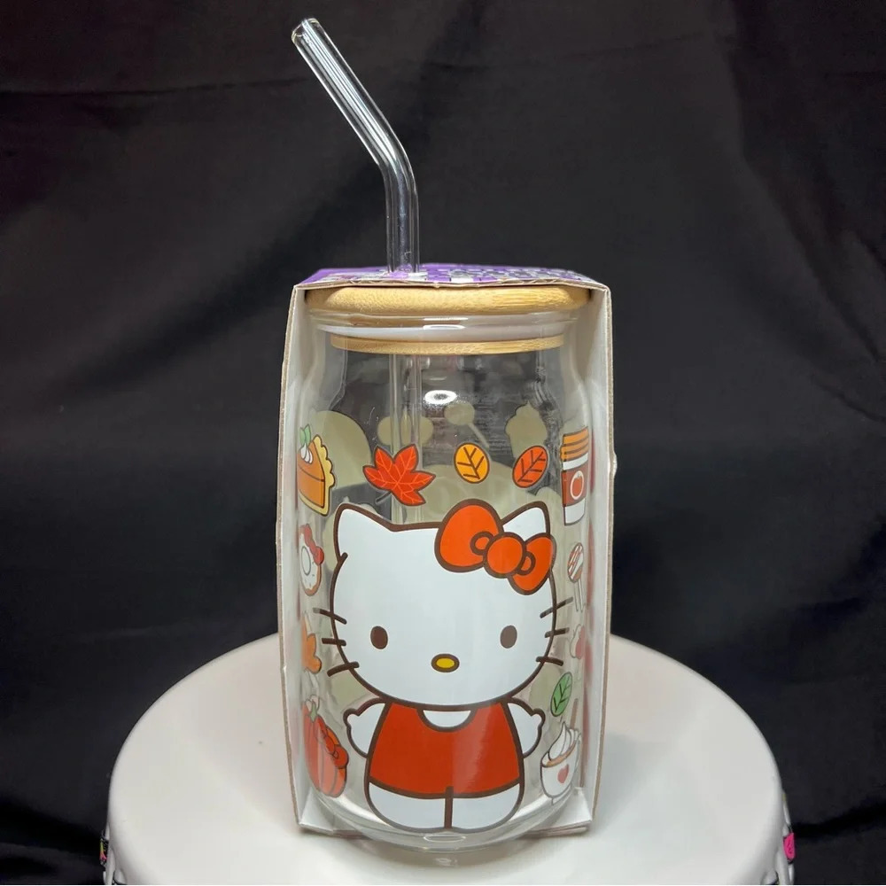 Sanrio Hello Kitty Fall Season Pumpkin Spice Autumn Tumbler w/Bamboo Lid - Picture 2 of 12